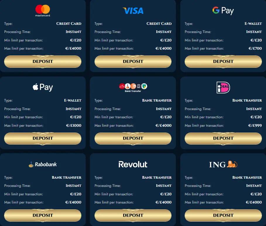sherluck casino payments
